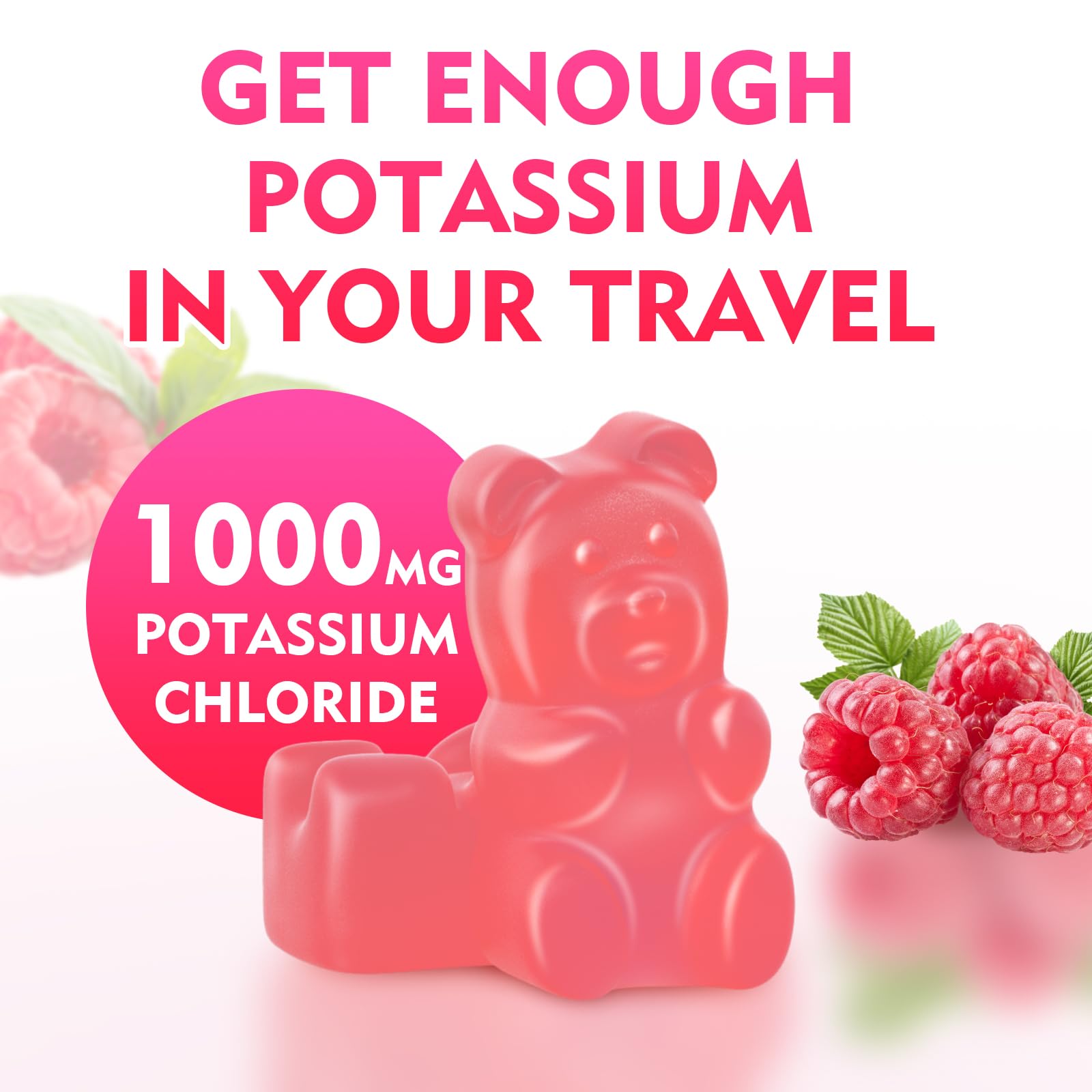 MEENCCD Potassium Gummies ingredients label highlights vegan and gluten-free