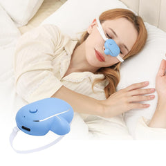 MEETCARE AI anti-snoring device with strap front view for comfortable sleep wear