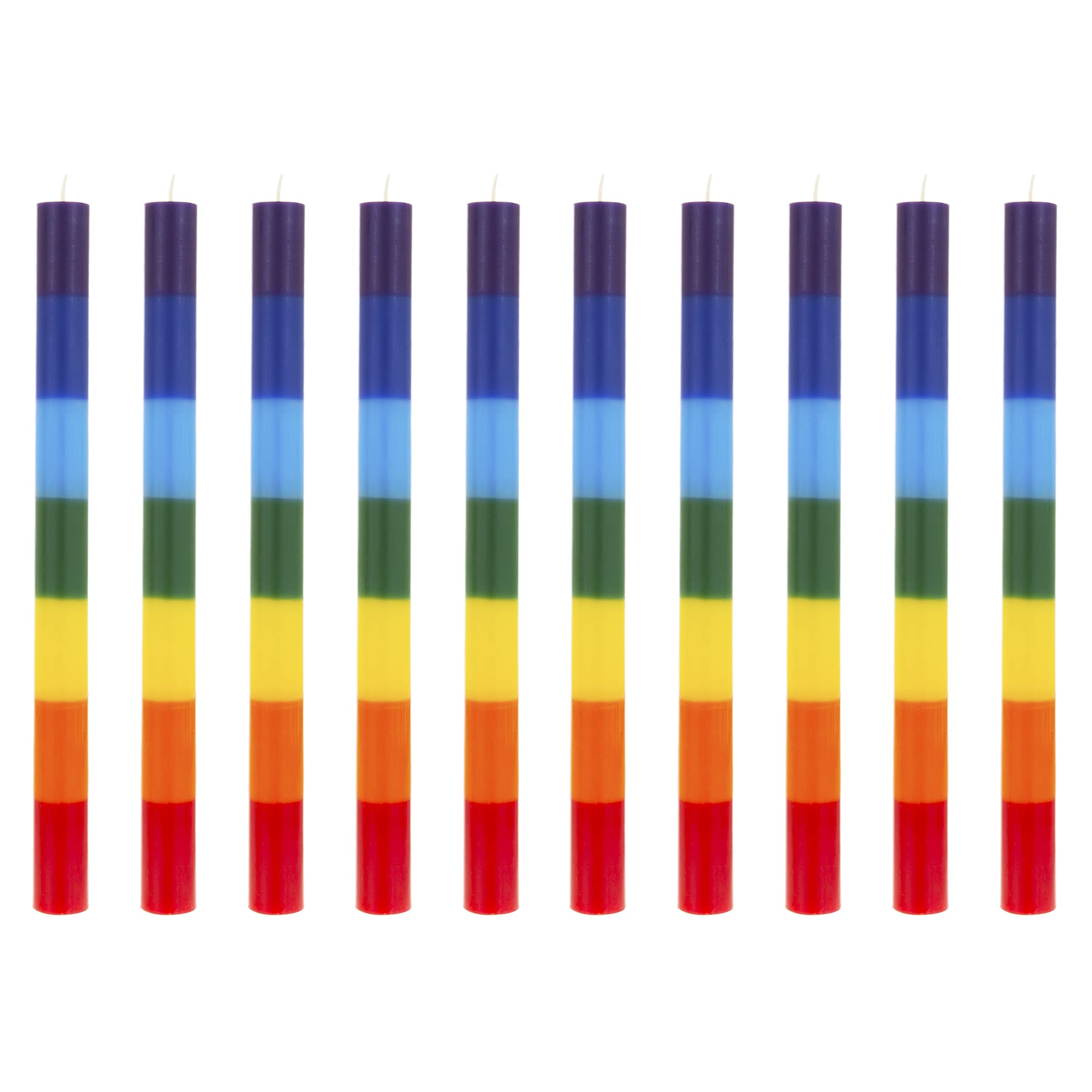 Mega Candles chakra candle with layered colors for focused meditation and energy balance.
