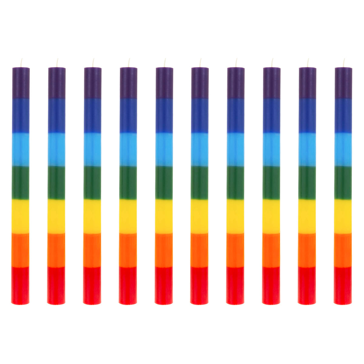 Mega Candles chakra candle with layered colors for focused meditation and energy balance.