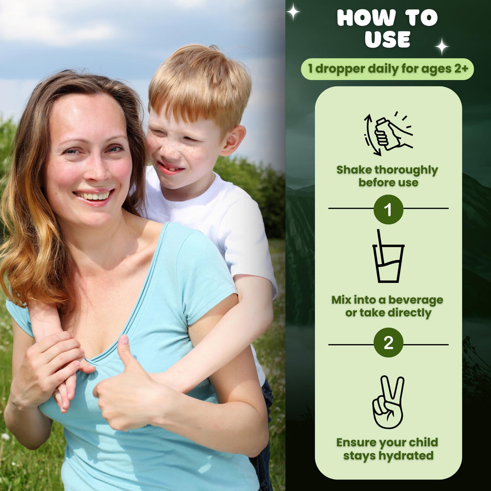 MEGA HEALTH Kid-friendly detox drops suitable for children