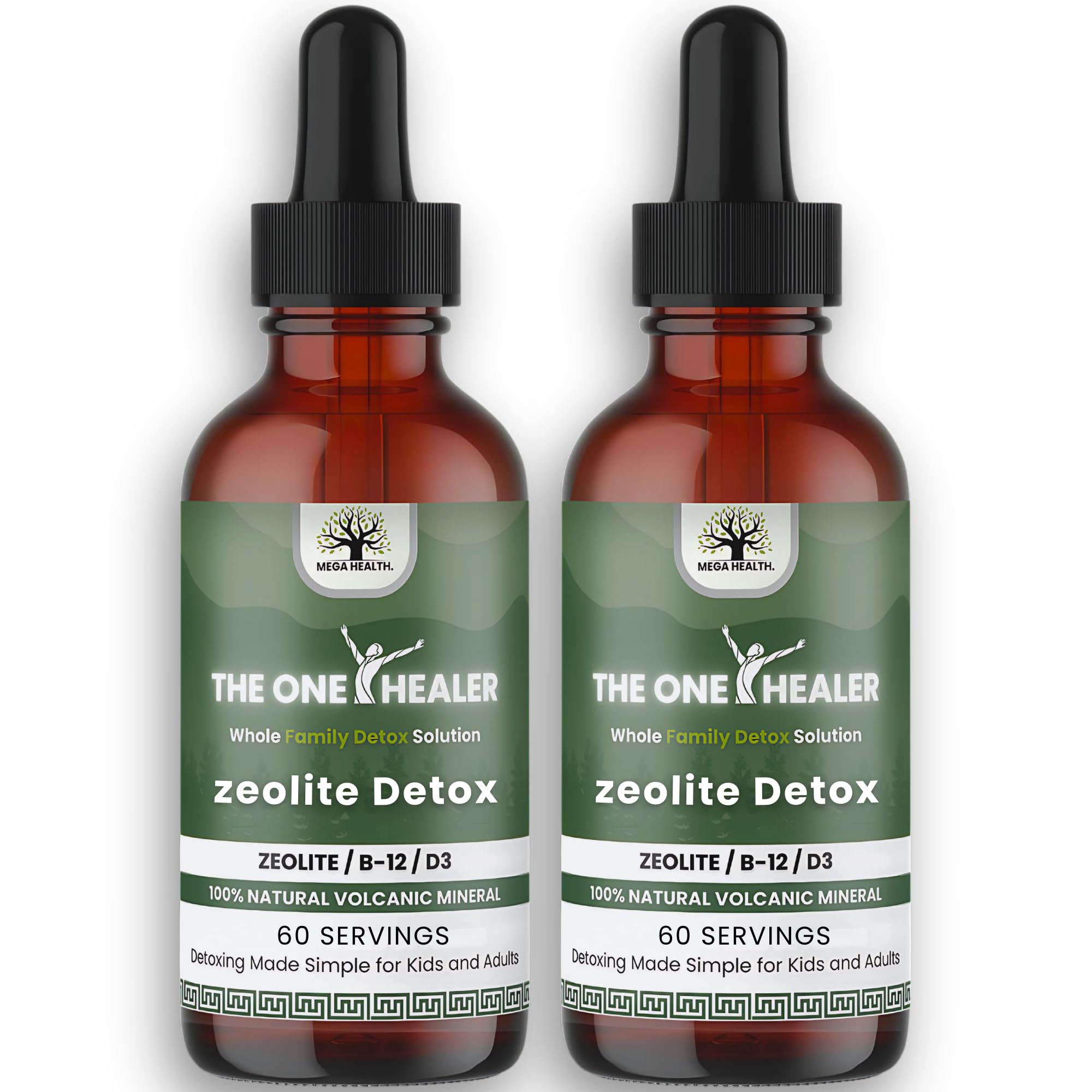 MEGA HEALTH The One Healer Zeolite Detox bottle for family-friendly detox
