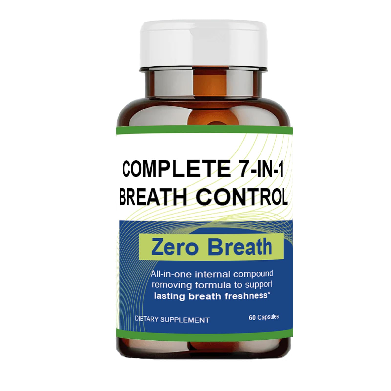 Megacephalus Zero Breath bottle front shows a fresh mint formula for daily confidence.