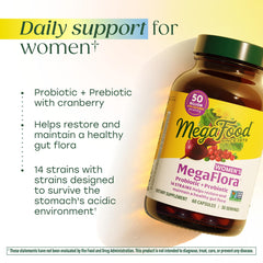 MegaFood MegaFlora with cranberry for a probiotic routine