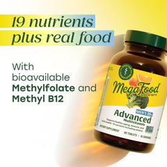 Bottle cap sealing freshness of MegaFood multivitamin for men 55+