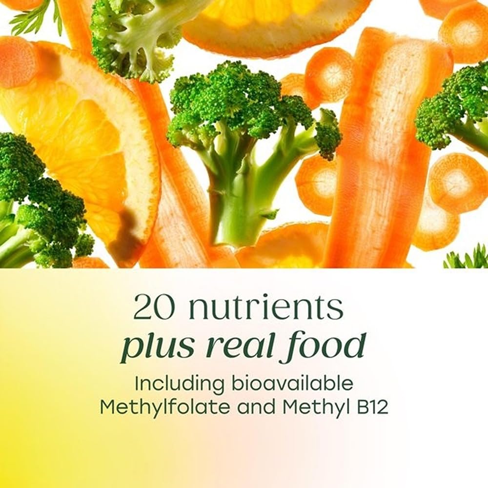 MegaFood 55+ bottle highlighting vitamin D3 at 1000 IU