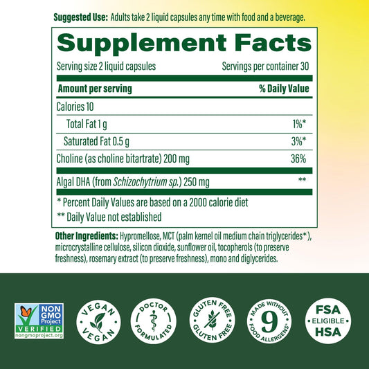 MegaFood Baby & Me 2 liquid capsules closeup shows easy delivery