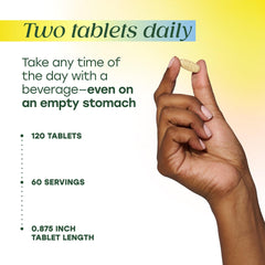 Label shows methyl folate and B vitamins for bioavailability