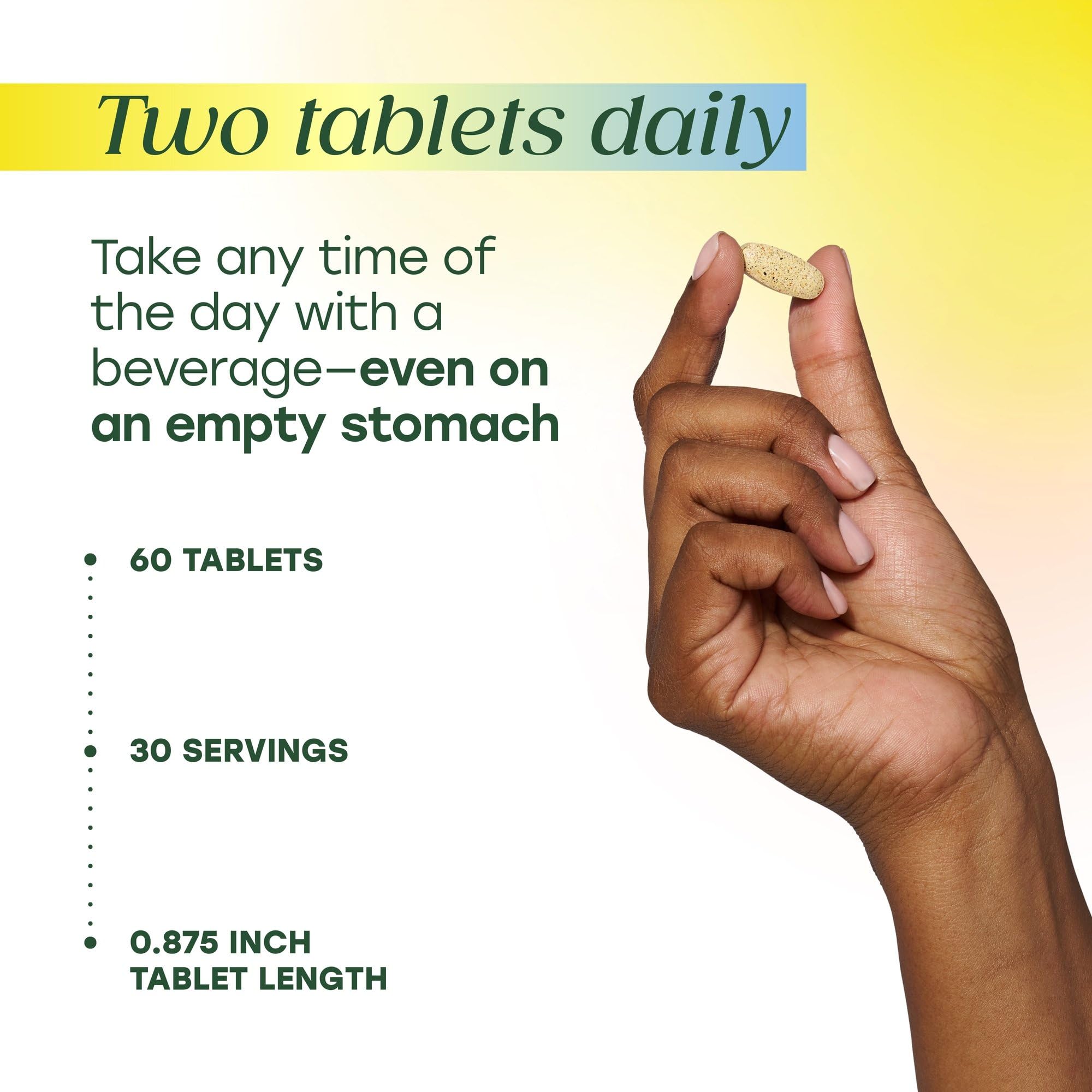 MegaFood Baby & Me 2 vitamin D3 label highlights bone health support.