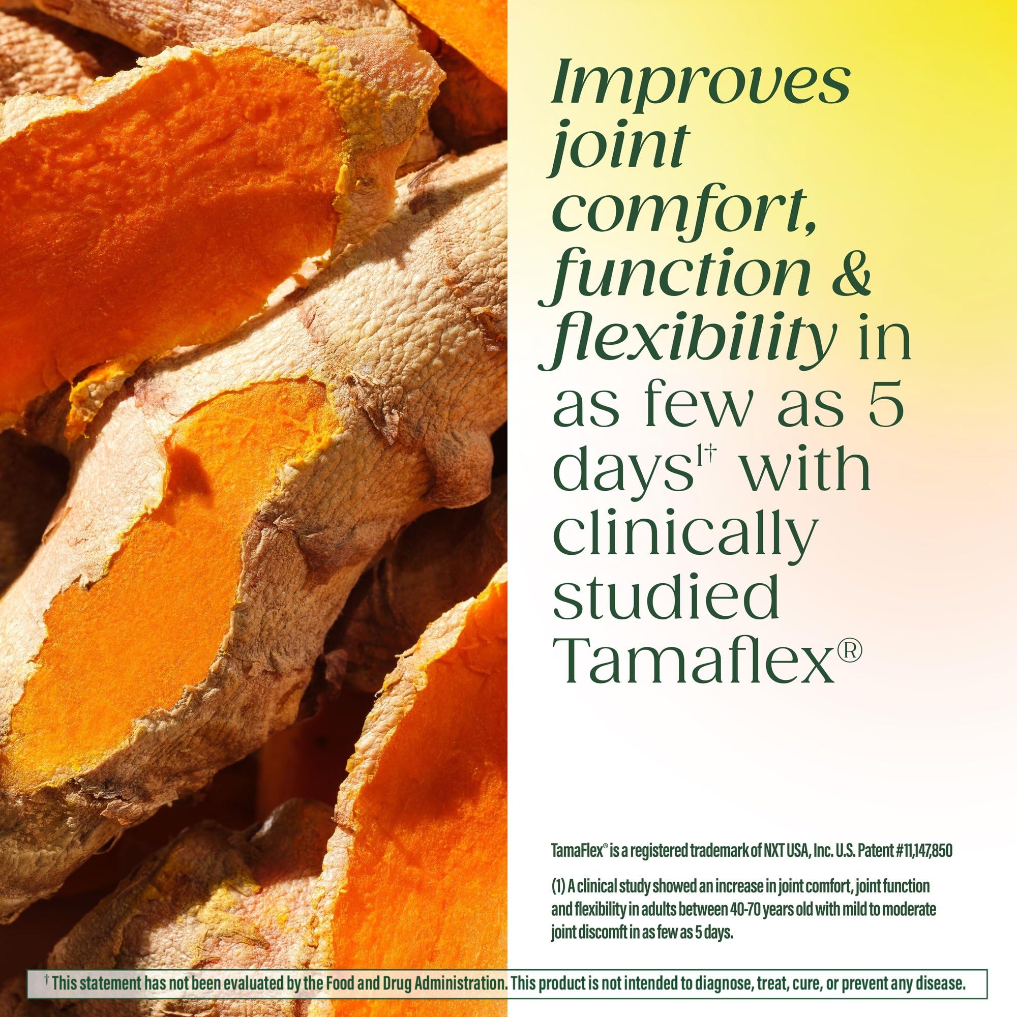 Close-up label details the TamaFlex active ingredients.
