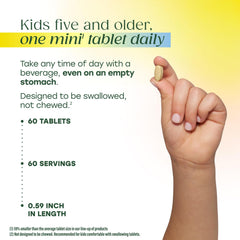 MegaFood Kids One Daily nutrition label shows 21 vitamins and minerals.