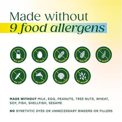 Packaging displays gluten-free and non-GMO assurances for clean ingredients.
