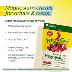 MegaFood Relax Calm grape chew pack ready for on the go wellness