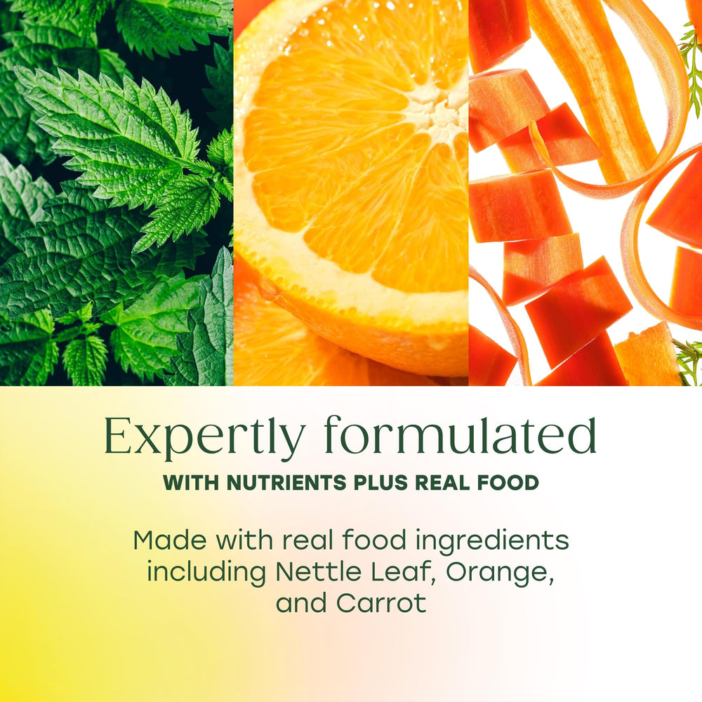 MegaFood Skin, Nails & Hair 2 bottle emphasizes zinc and vitamin C for complexion