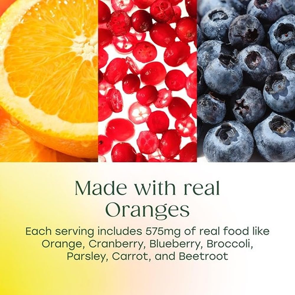 MegaFood Ultra C 400 orange blend highlights natural citrus sources