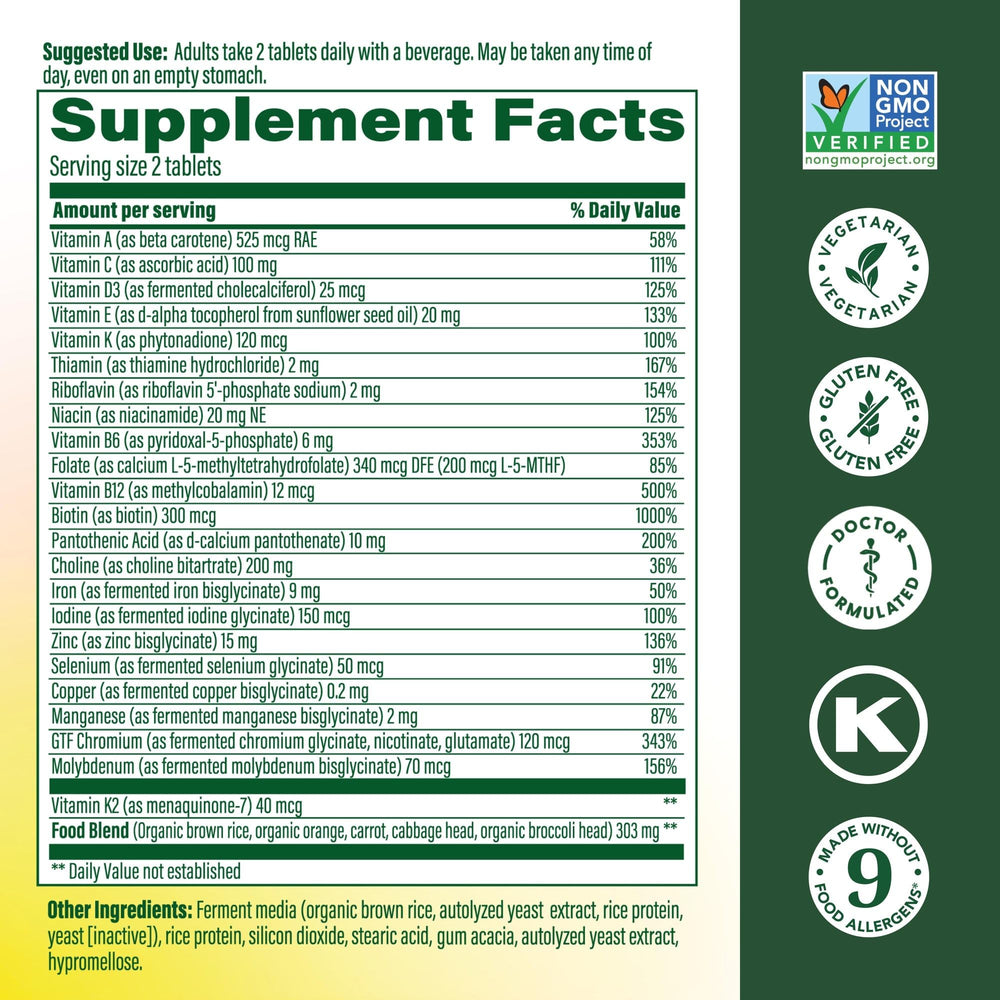 Close-up of MegaFood tablets emphasizing reliable daily supplementation