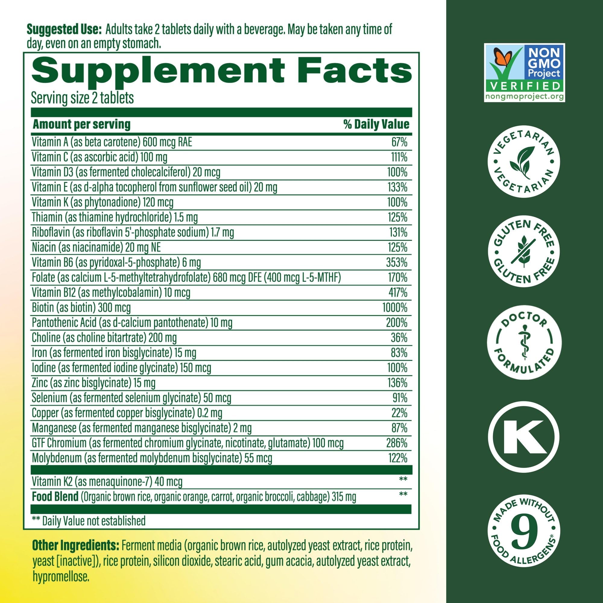 MegaFood Women’s Advanced Multivitamin tablets close-up for everyday vitality