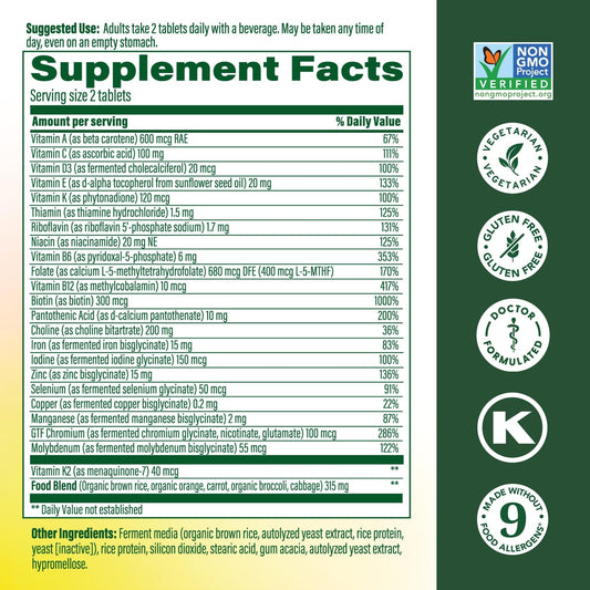 MegaFood Women’s Advanced Multivitamin tablets close-up for everyday vitality