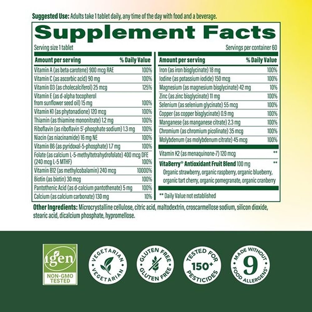 Close-up of MegaFood Women’s Multivitamin tablets ready to take for everyday wellness.