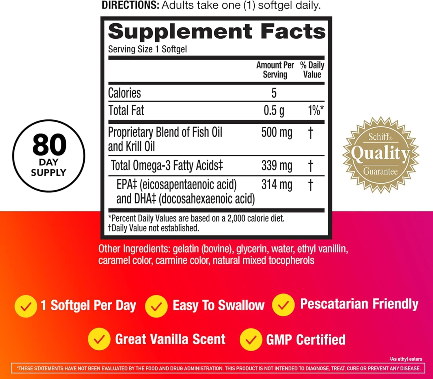 MegaRed omega-3 capsules close-up for easy daily supplementation.