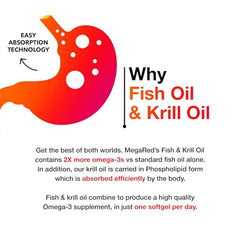 MegaRed omega3 visual comparison implies higher concentration than standard oils.