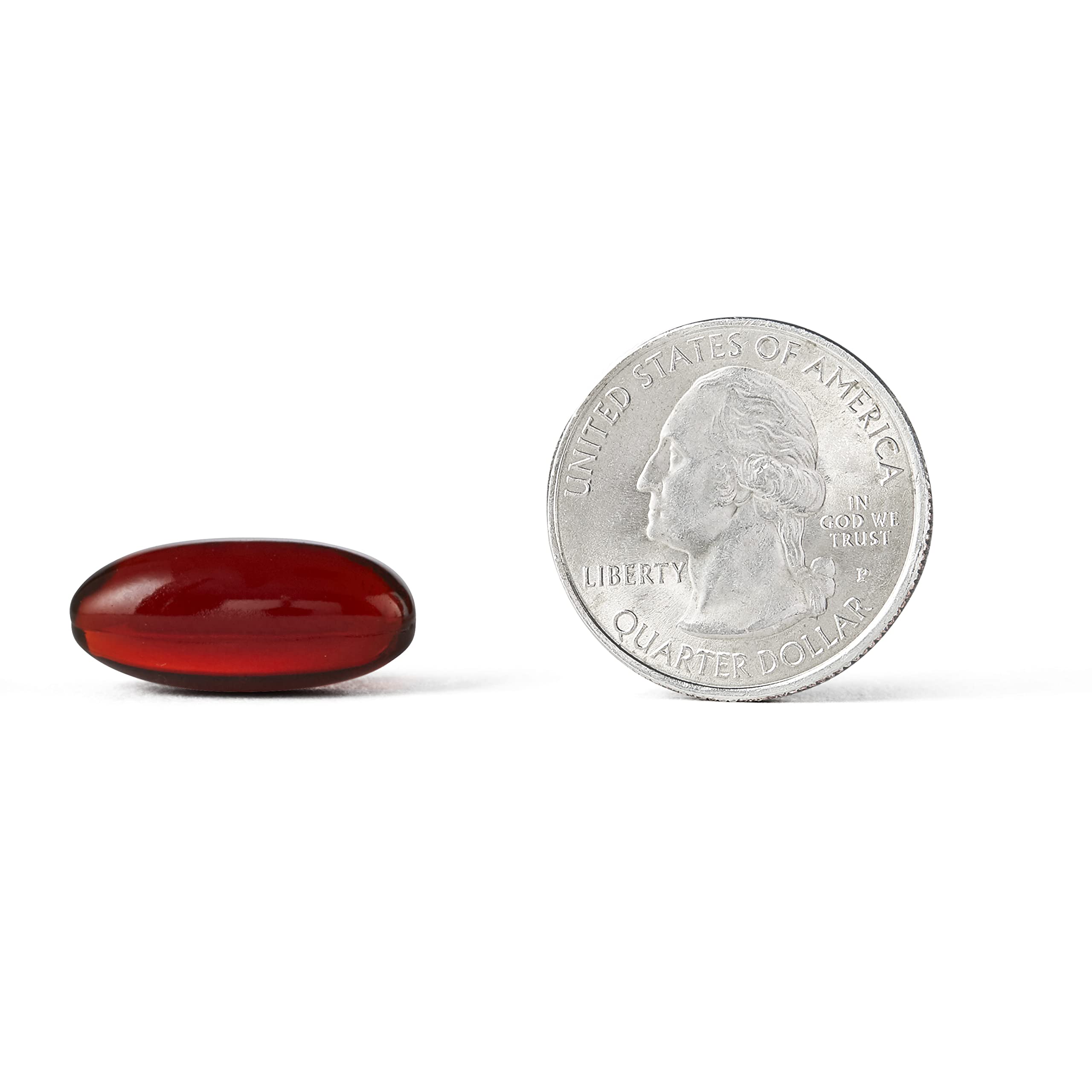 MegaRed softgels pouring into hand for use
