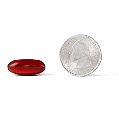 MegaRed softgels pouring into hand for use