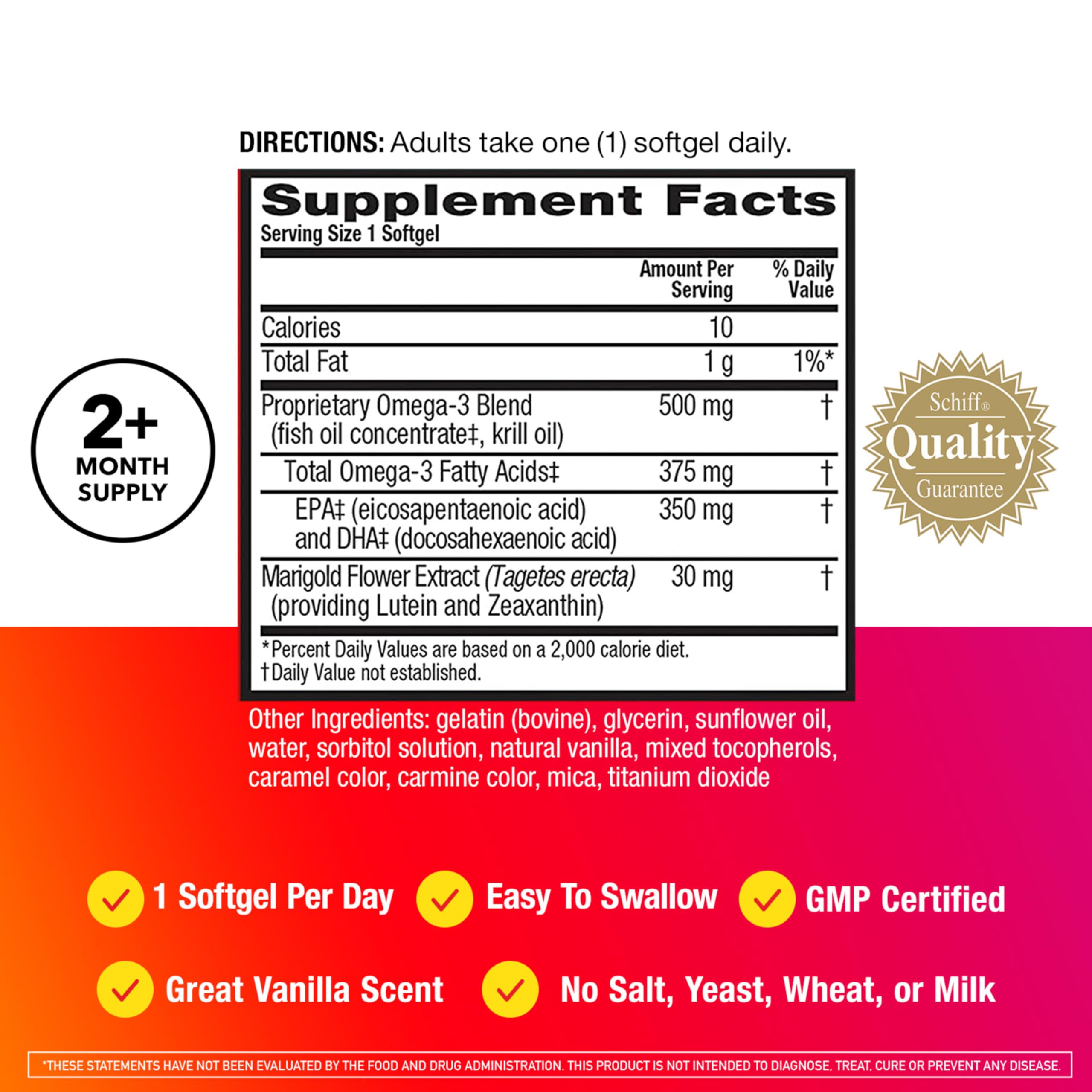 MegaRed Total Body Refresh bottle pour showing convenient softgels