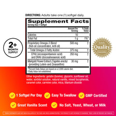 MegaRed Total Body Refresh bottle pour showing convenient softgels