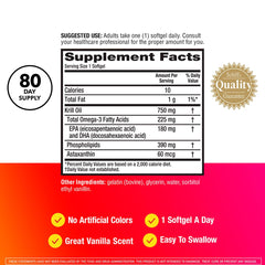 MegaRed EPA and DHA omega-3 krill oil supporting cardiovascular health markers