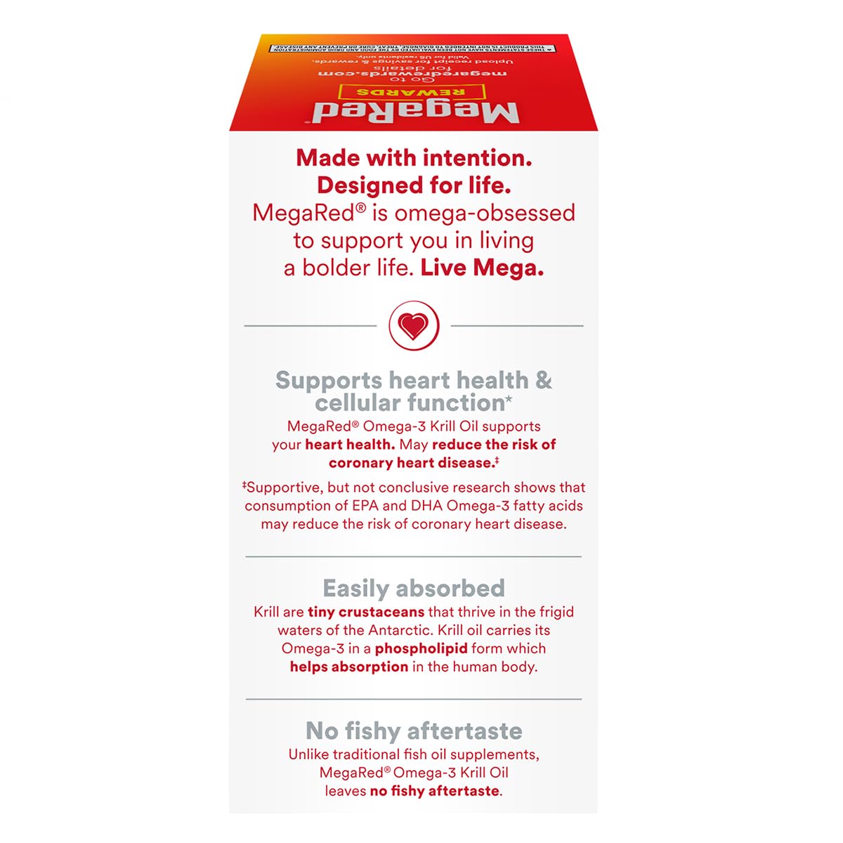 MegaRed krill oil with phospholipid delivery for easier absorption