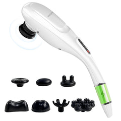 MEGAWISE cordless back massager front view emphasizes portable design for on-the-go relief.