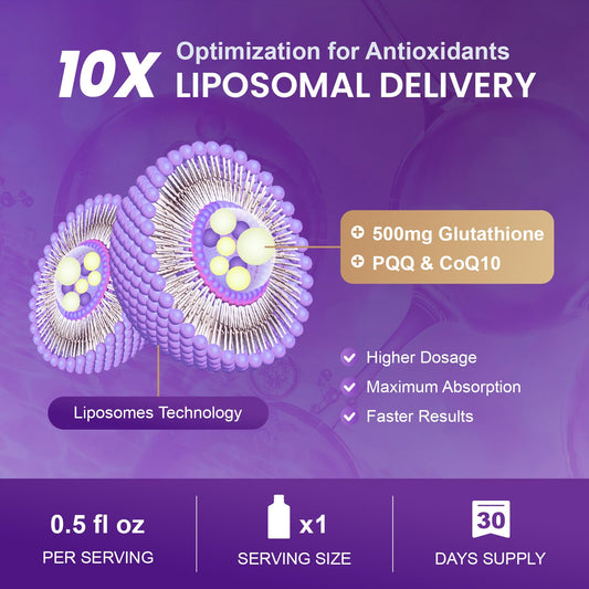 MEGNETA Liposomal Glutathione single-serve packet, ideal for quick daily dosing.