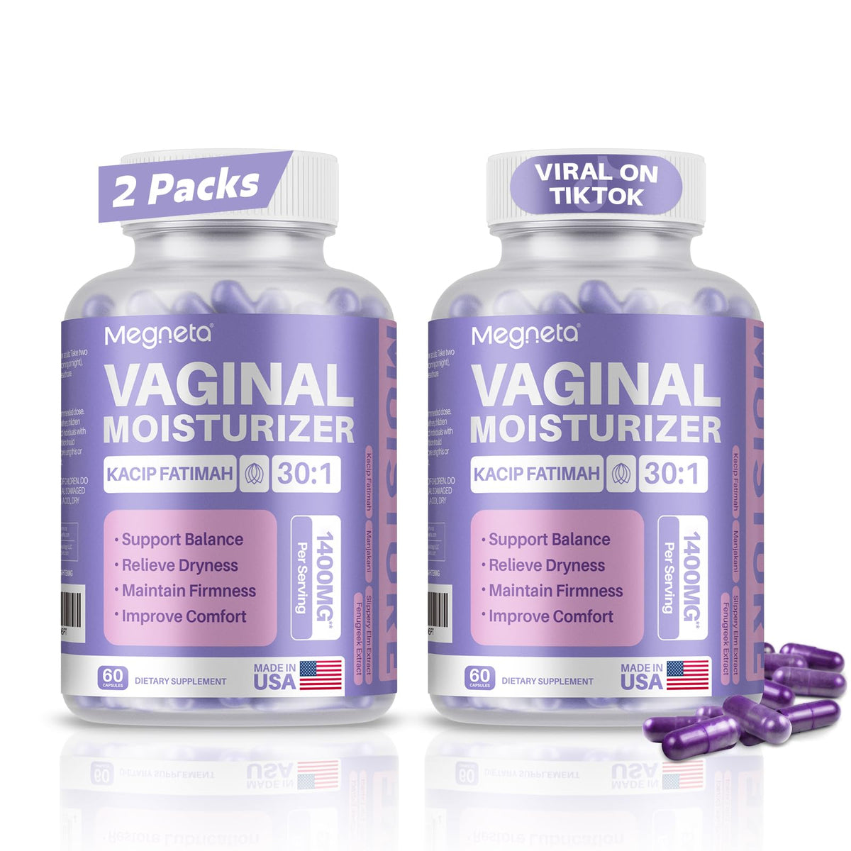 MEGNETA vaginal moisturizer bottle for discreet daily use and comfort