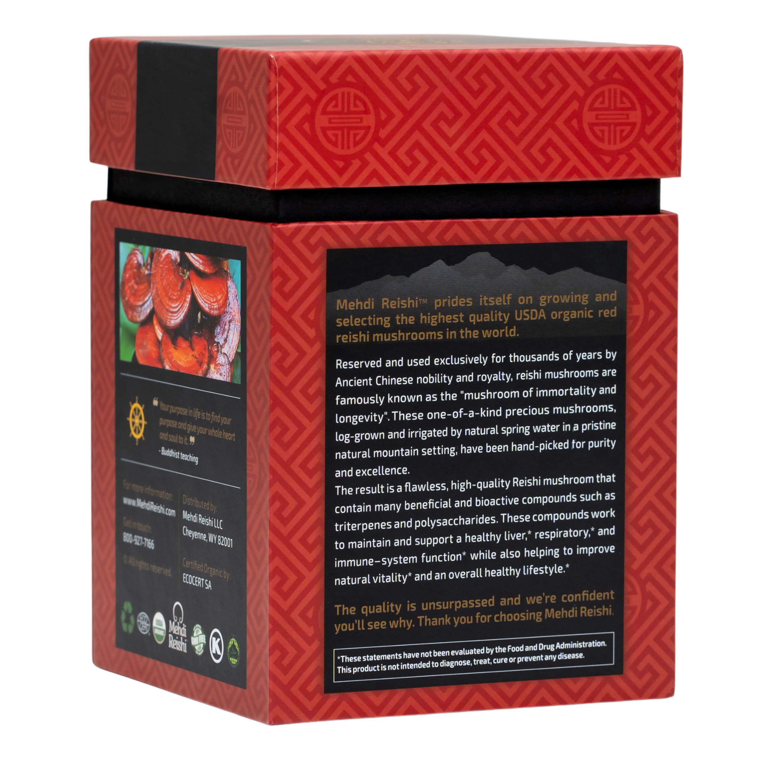 Mehdi Reishi outdoor-grown Ganoderma harvest conveys natural sourcing for wellness