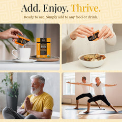 Mehdi Reishi spore powder serving scoops ready for daily routines.