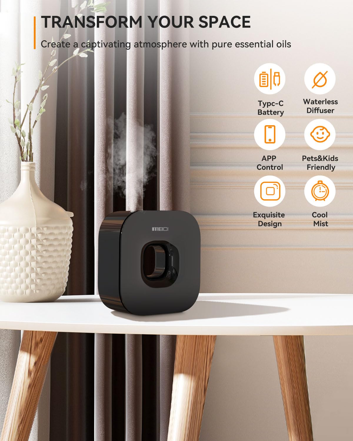MEIDI battery-powered option enabling cordless use anywhere