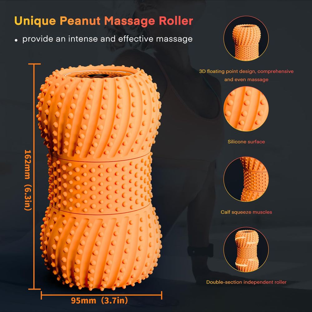 Meifuly vibrating peanut massage ball back view compact and portable