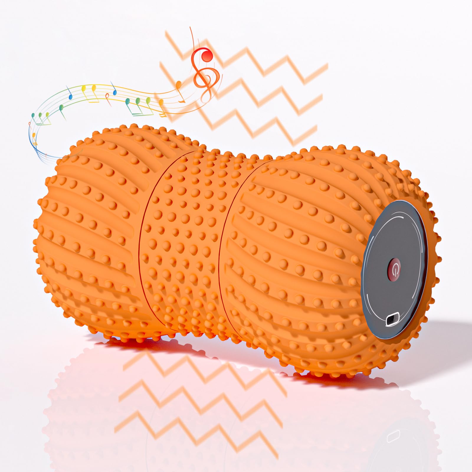 Meifuly vibrating peanut massage ball front view for deep tissue relief