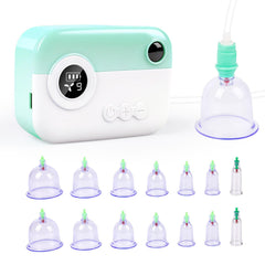 Meifuly electric cupping massager set front view for convenient home therapy.