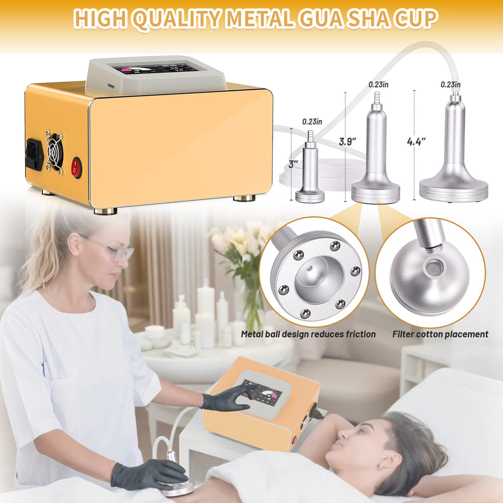 Meifuly metal gua sha head for smooth scraping and contouring.