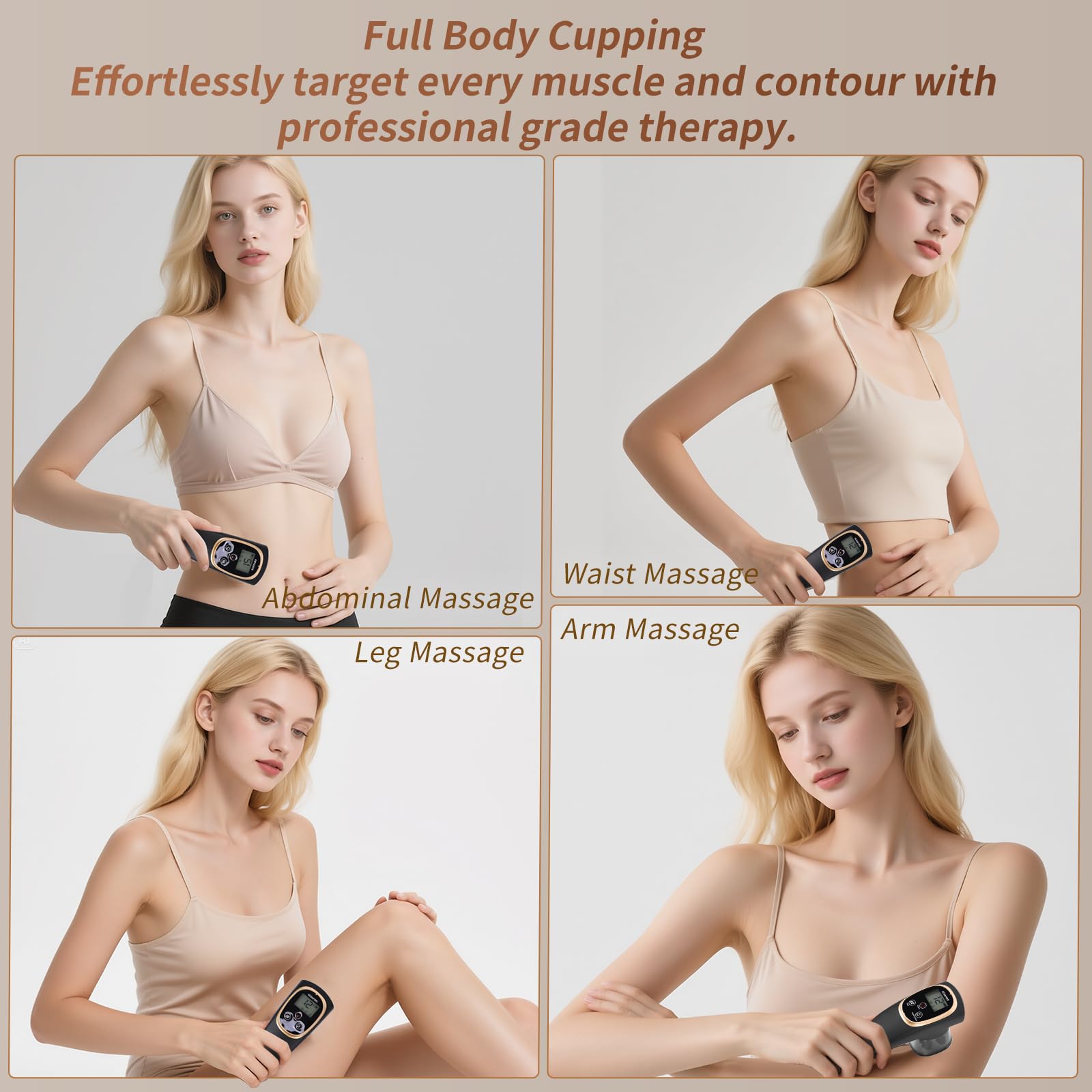 Suitable for neck, shoulders, back, arms, and legs