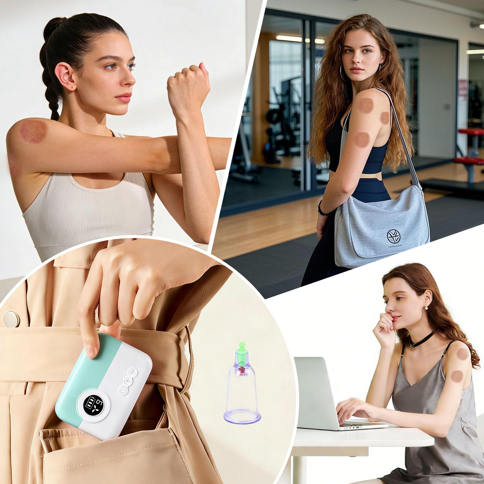Meifuly travel bag keeps cupping kit ready for gym or trips.