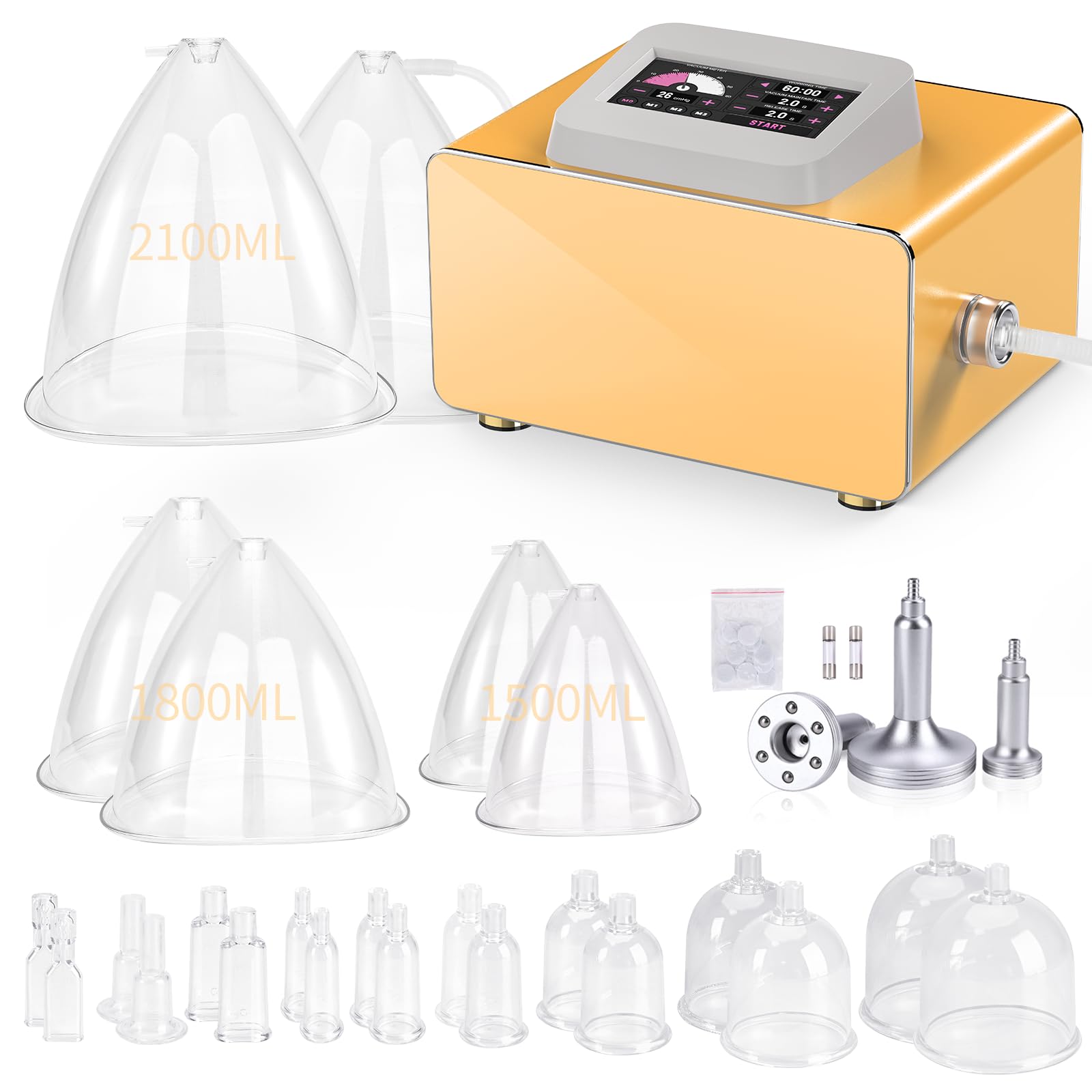 Meifuly vacuum therapy machine with digital touch control for precise cupping sessions.