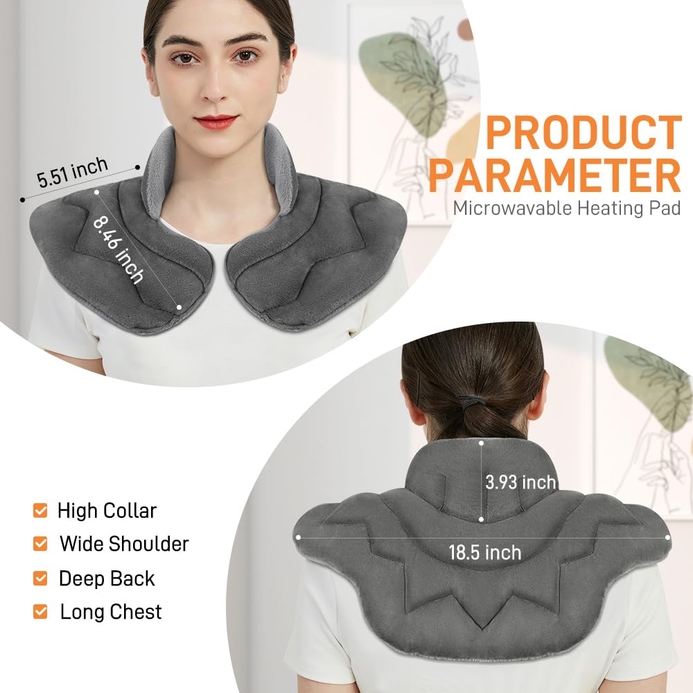 MEISENHOME weighted heat wrap with aromatherapy for calm, relaxed muscles