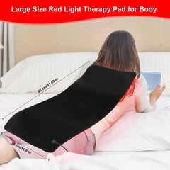 Meiye pad in use on back for shoulder and spine relief