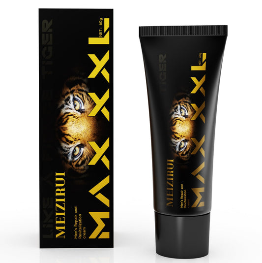 MEIZIRUI MAX gel tube close-up showing fast-absorb formula for quick application