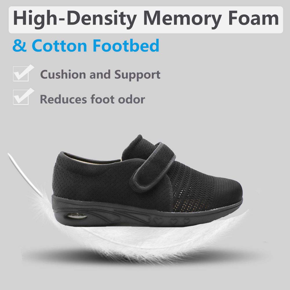 MEJORMEN swollen feet friendly with roomy toe box and flexible fit