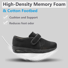 MEJORMEN swollen feet friendly with roomy toe box and flexible fit