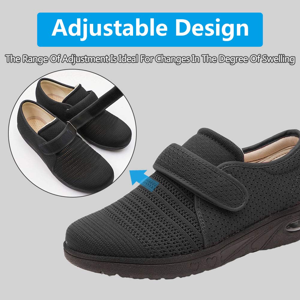 MEJORMEN wide-width slip-ons in breathable mesh for year-round comfort